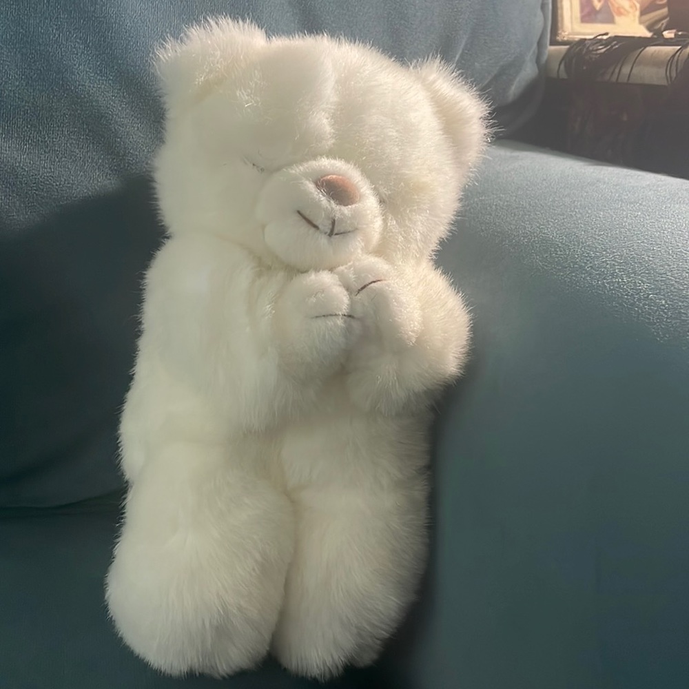 1995 TY Beanie Baby Buddy Faith Praying Bear